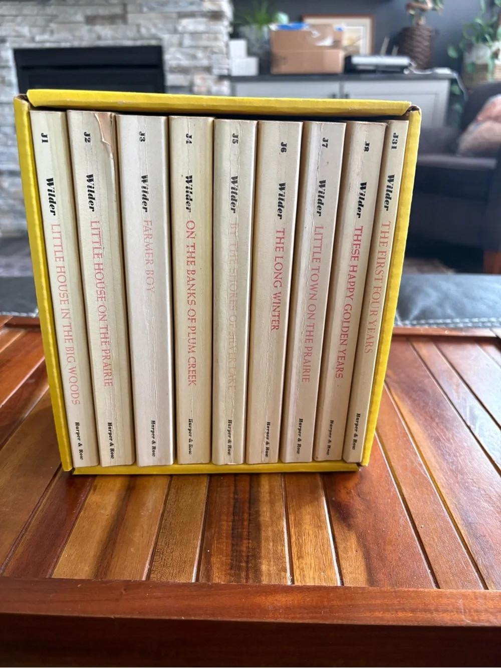 Little House On The Prairie Box Set Complete Series 9 Books Yellow Vintage
